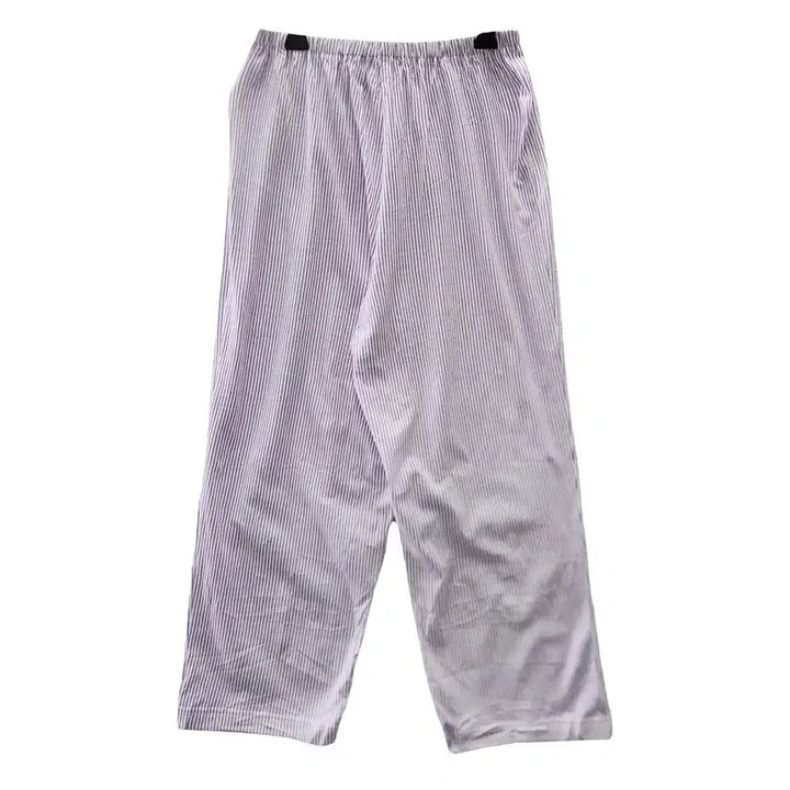 [BUNJANG] Vintage Striped Elastic Waist Lavender Purple Pants / 빈티지 스트라이프 밴딩 라벤더퍼플 바지