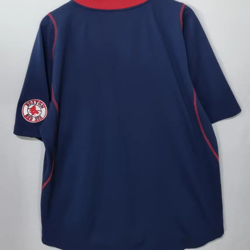 [BUNJANG] Nike x MLB Boston Red Sox Oversized Navy Short Sleeve Uniform Jersey / 오버핏 M ) 나이키 X MLB 보스턴레드삭스 네이비 반팔 유니폼 져지
