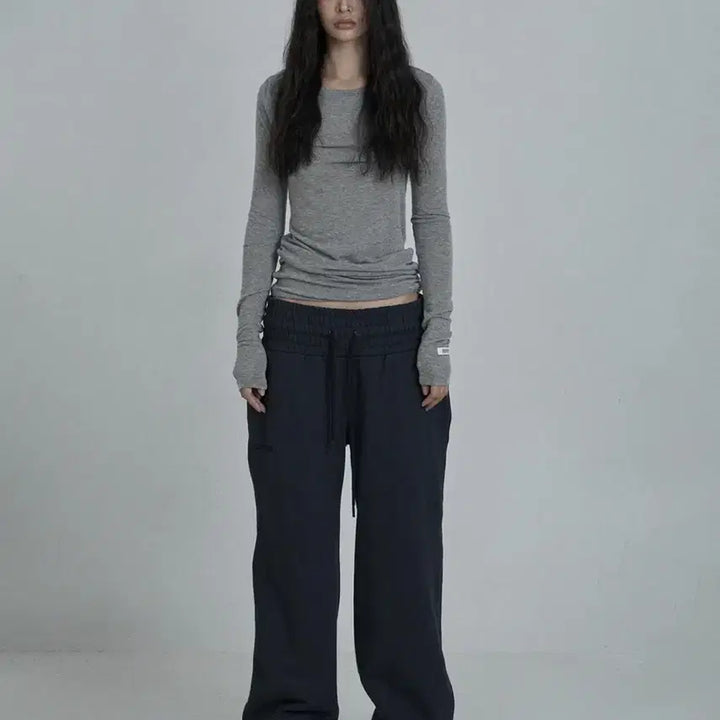 [BUNJANG] ODDODOR Skin Pants Mélange Grey / 오도어 스킨팬츠