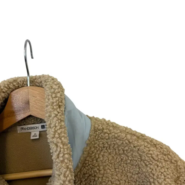 [BUNJANG] Uniqlo JW Anderson Fleece Jacket Beige / 유니클로 JW앤더슨 플리스 자켓 베이지 M 정품