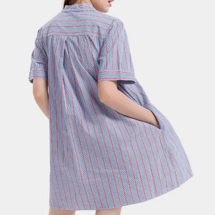 [BUNJANG] Tommy Jeans Oversized Cotton Shirt Dress / 타미진스 오버사이즈 코튼  셔츠 원피스