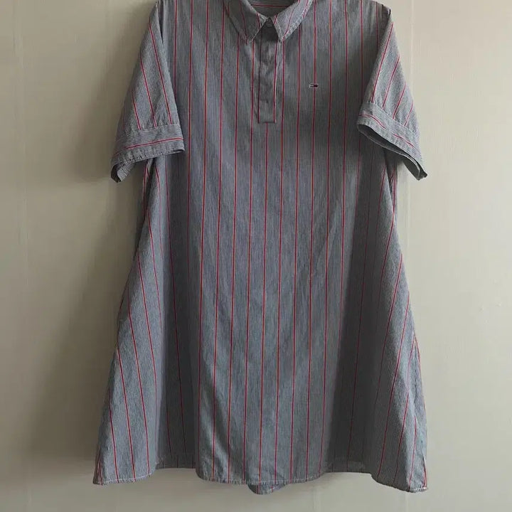 [BUNJANG] Tommy Jeans Oversized Cotton Shirt Dress / 타미진스 오버사이즈 코튼  셔츠 원피스