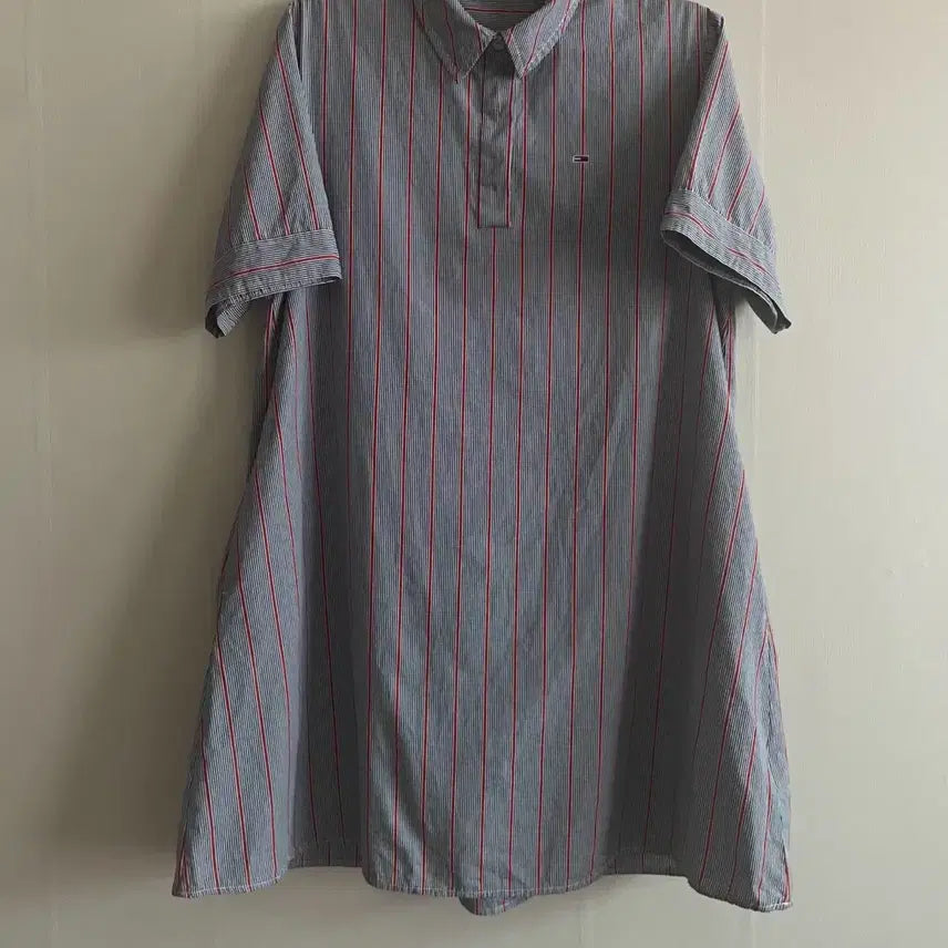 [BUNJANG] Tommy Jeans Oversized Cotton Shirt Dress / 타미진스 오버사이즈 코튼  셔츠 원피스