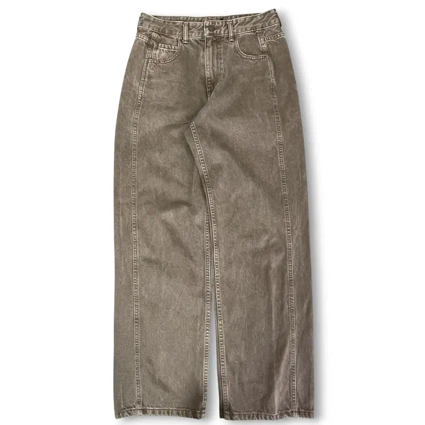 [BUNJANG] Facade Pattern Ash Brown Denim Pants (Size S) / (28) 파사드패턴 애쉬브라운 데님팬츠 S