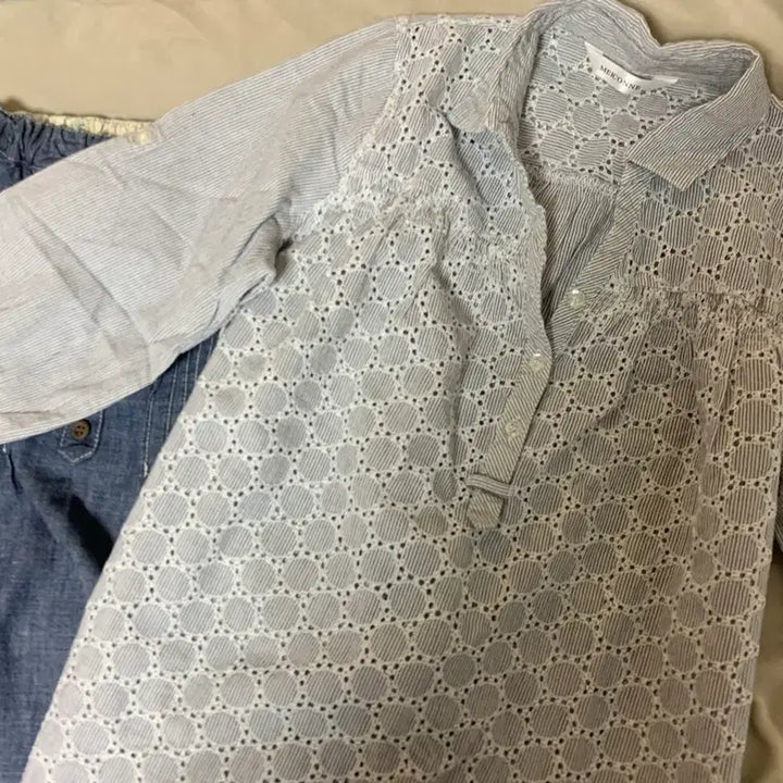 [BUNJANG] Vintage Mori Girl Blouse and Skirt Set / 빈티지 모리걸 블라우스+스커트 세트