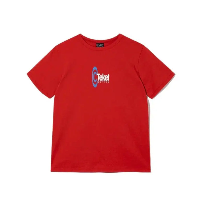 [BUNJANG] Tech-ket Symbol T-Shirt (Red) / 테켓 심볼 반팔티(레드)