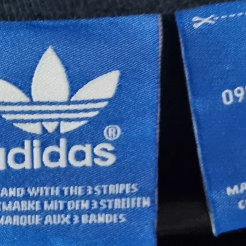 [BUNJANG] Adidas Black Multi-Logo T-Shirt / 95) 아디다스 블랙 멀티로고 반팔티