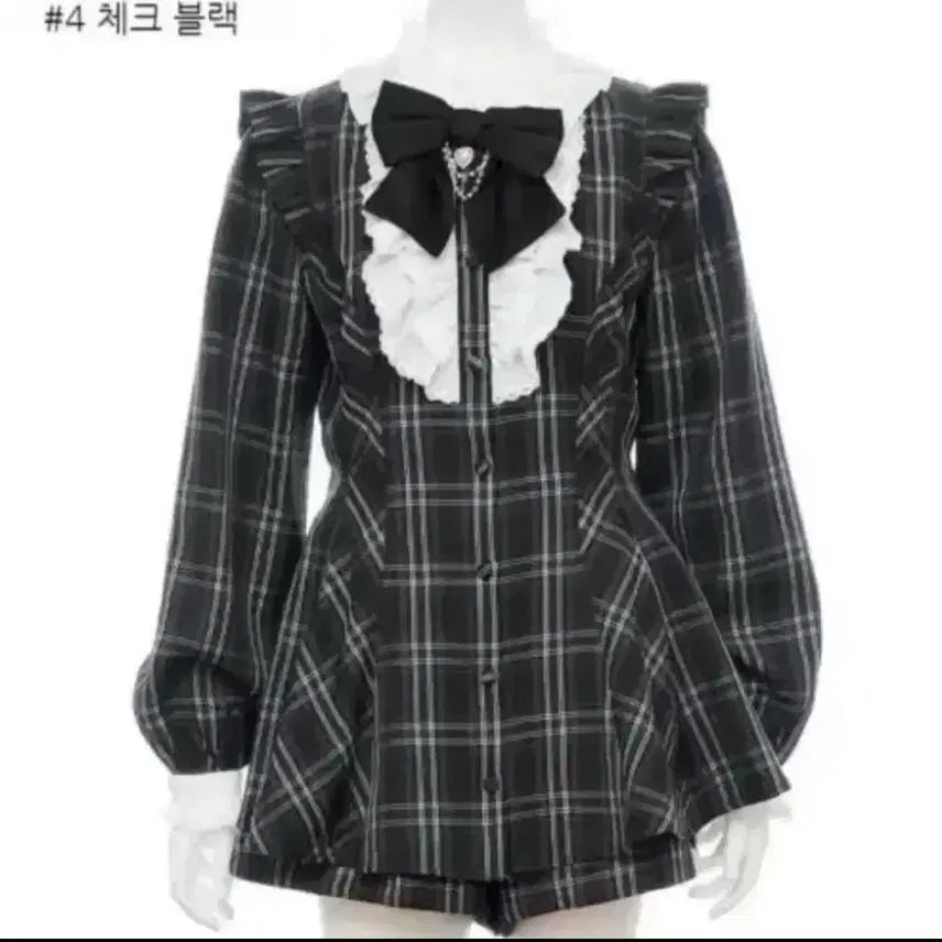 [SOLD OUT] 양산형 지뢰계 시크릿허니 체크셋업