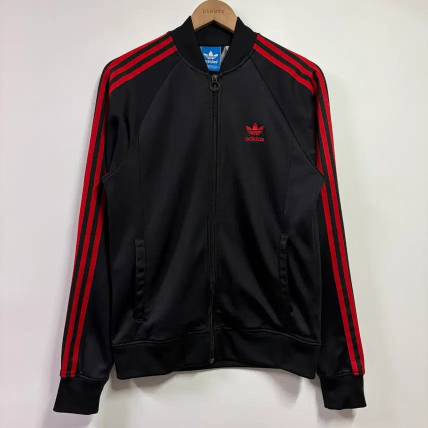 [BUNJANG] Adidas Superstar Track Top Jersey Black Red Men&