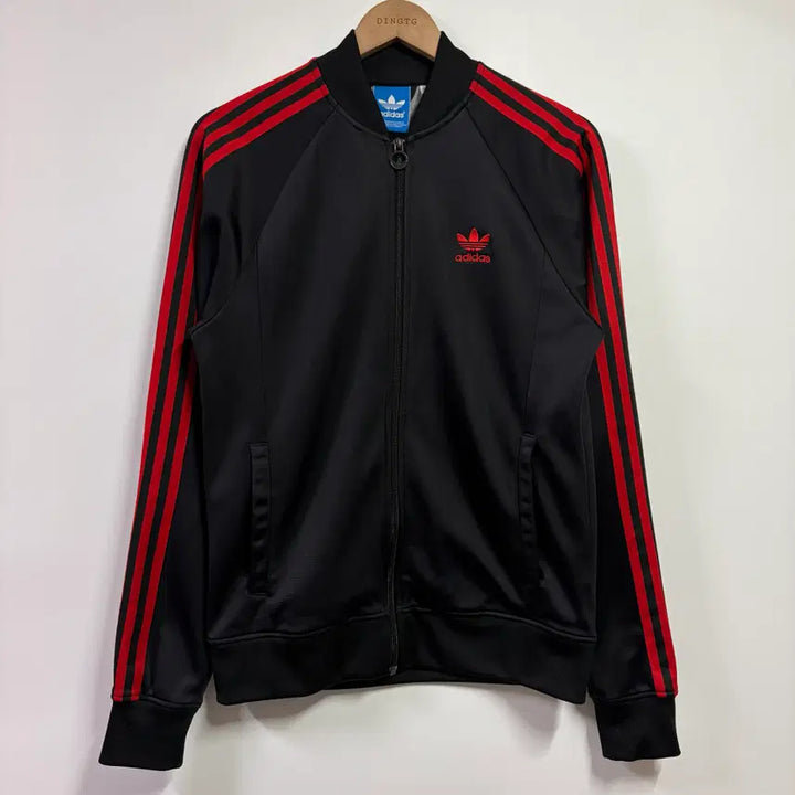 [BUNJANG] Adidas Superstar Track Top Jersey Black Red Men&