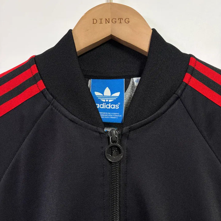 [BUNJANG] Adidas Superstar Track Top Jersey Black Red Men&