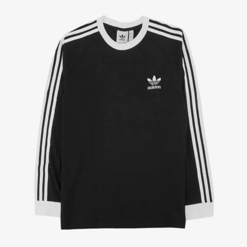[BUNJANG] Adidas Adicolor Classic 3-Stripes Long Sleeve T-Shirt Black XL / 아디다스 아디컬러 클래식 삼선 롱슬리브 티셔츠 블랙