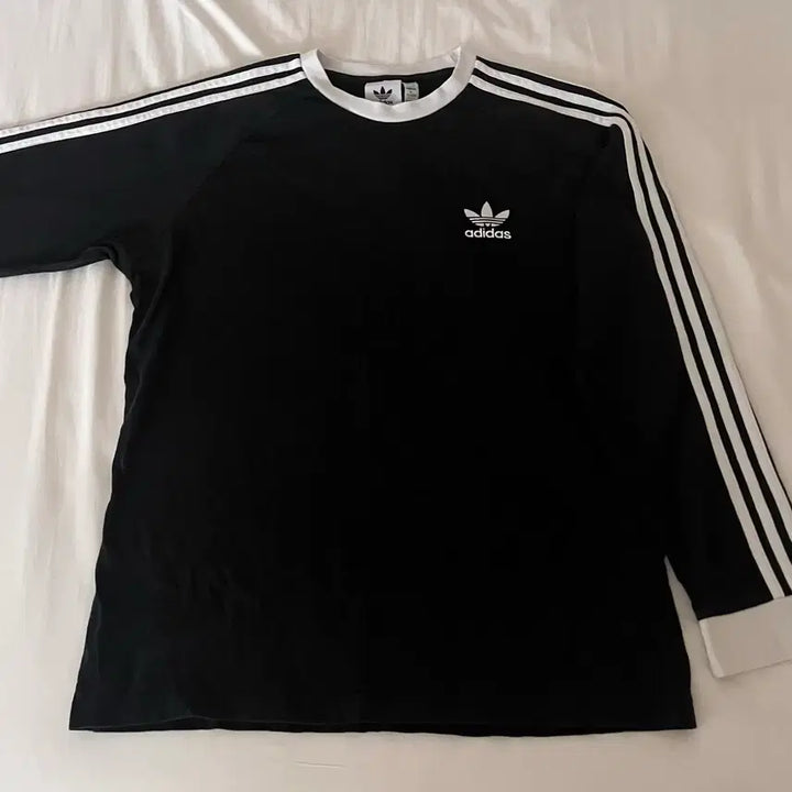 [BUNJANG] Adidas Adicolor Classic 3-Stripes Long Sleeve T-Shirt Black XL / 아디다스 아디컬러 클래식 삼선 롱슬리브 티셔츠 블랙