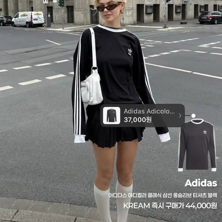 [BUNJANG] Adidas Adicolor Classic 3-Stripes Long Sleeve T-Shirt Black XL / 아디다스 아디컬러 클래식 삼선 롱슬리브 티셔츠 블랙