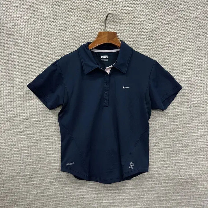 [BUNJANG] Nike Dri-FIT Performance Cropped Short-Sleeve Polo Shirt - L / 나이키 드라이핏 기능성 크롭 반팔카라티 L D01545