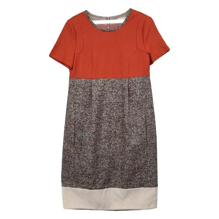 [BUNJANG] SJSJ Hansem Red Tweed Mix Dress / SJSJ 한섬 레드 원피스 F