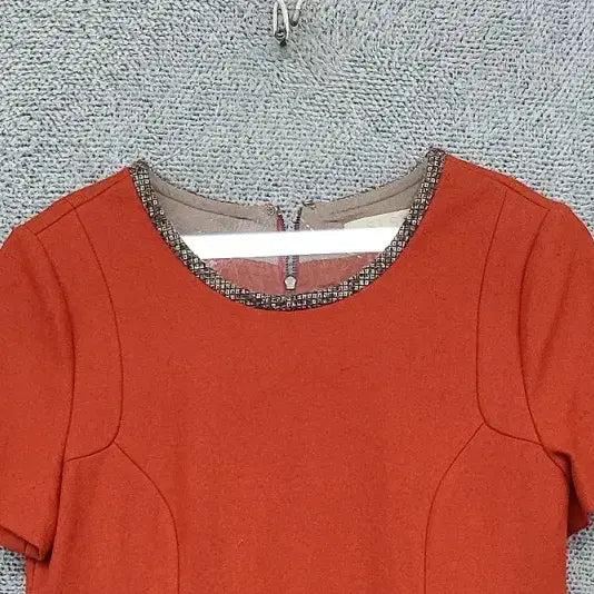[BUNJANG] SJSJ Hansem Red Tweed Mix Dress / SJSJ 한섬 레드 원피스 F