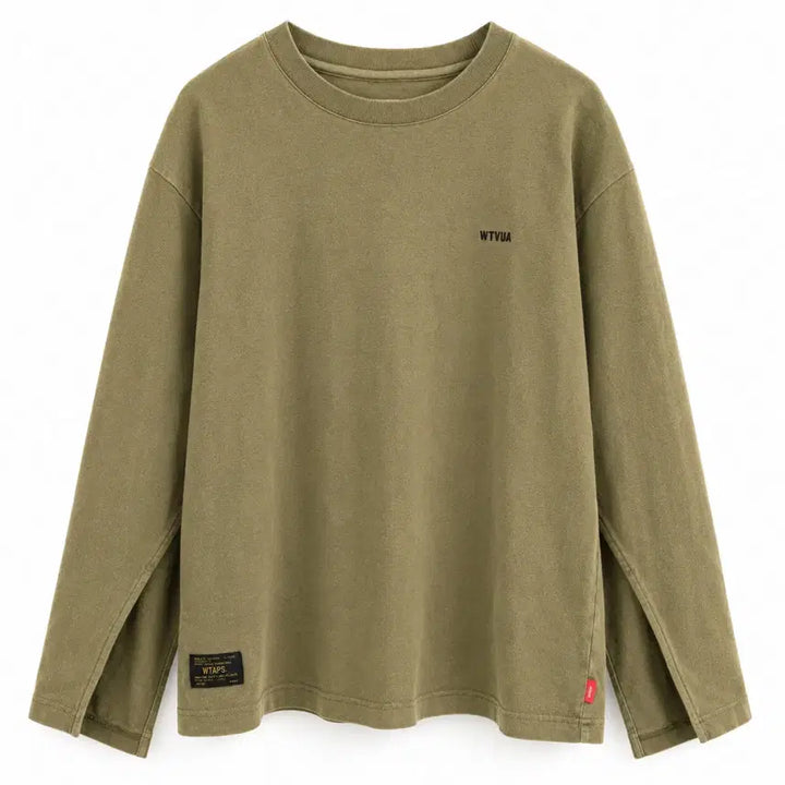 [BUNJANG] WTAPS Garment Dyed Long Sleeve T-Shirt L / 더블탭스 가먼트 다잉 롱슬리브 티셔츠 L