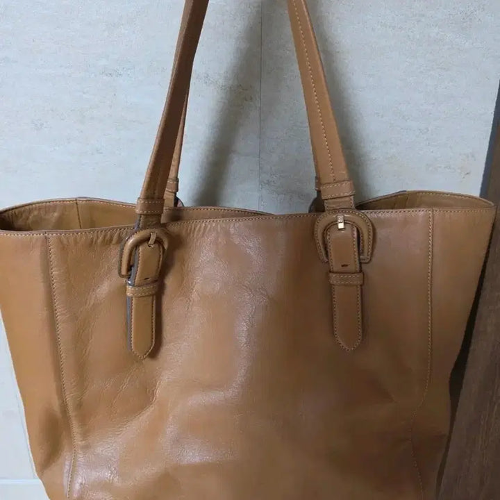 [BUNJANG] Louis Quatorze Brown Leather Shoulder Bag / 루이까또즈 가죽 숄더백 브라운