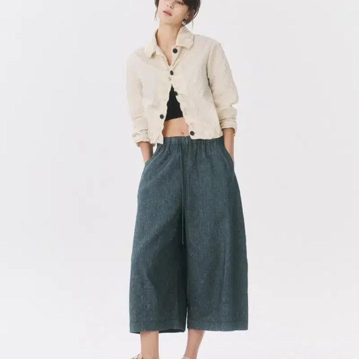 [BUNJANG] LATT BY T LATT Linen Blend Bending Pants / 한섬 26ss신상 래트 래트바이티 latt 린넨 블렌드 밴딩 팬츠 55