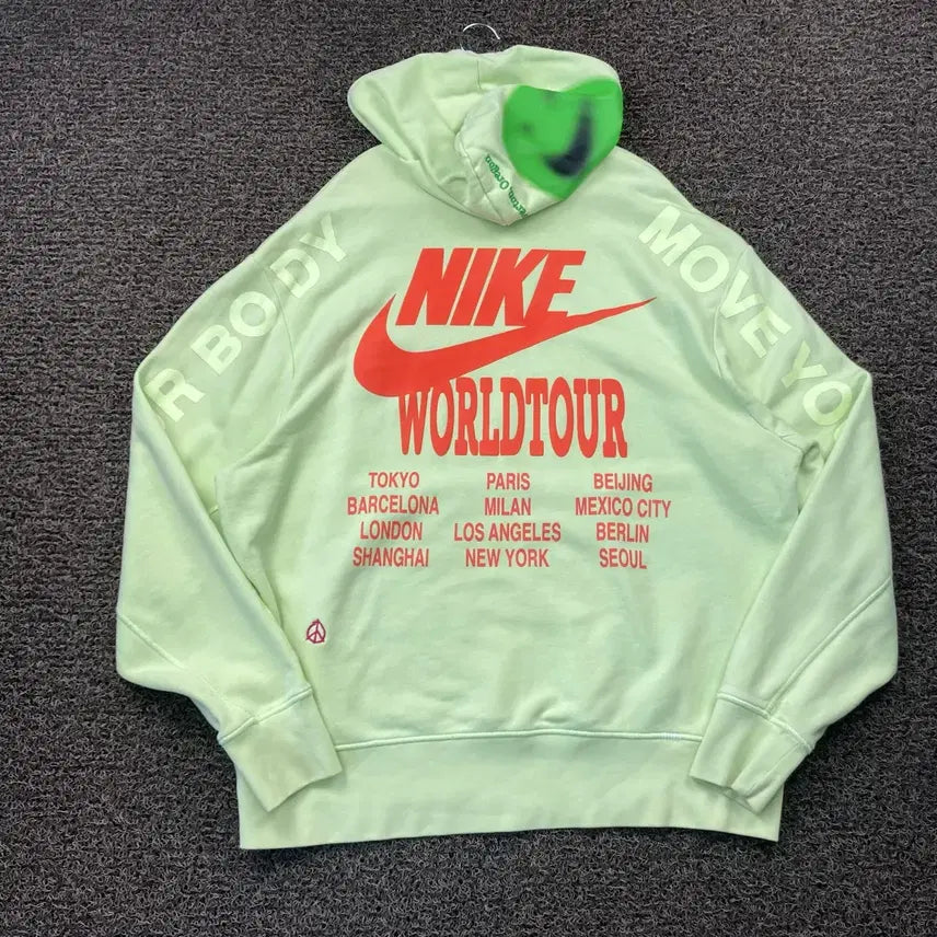 [BUNJANG] Nike World Tour Hoodie / 나이키 월드투어 후드티