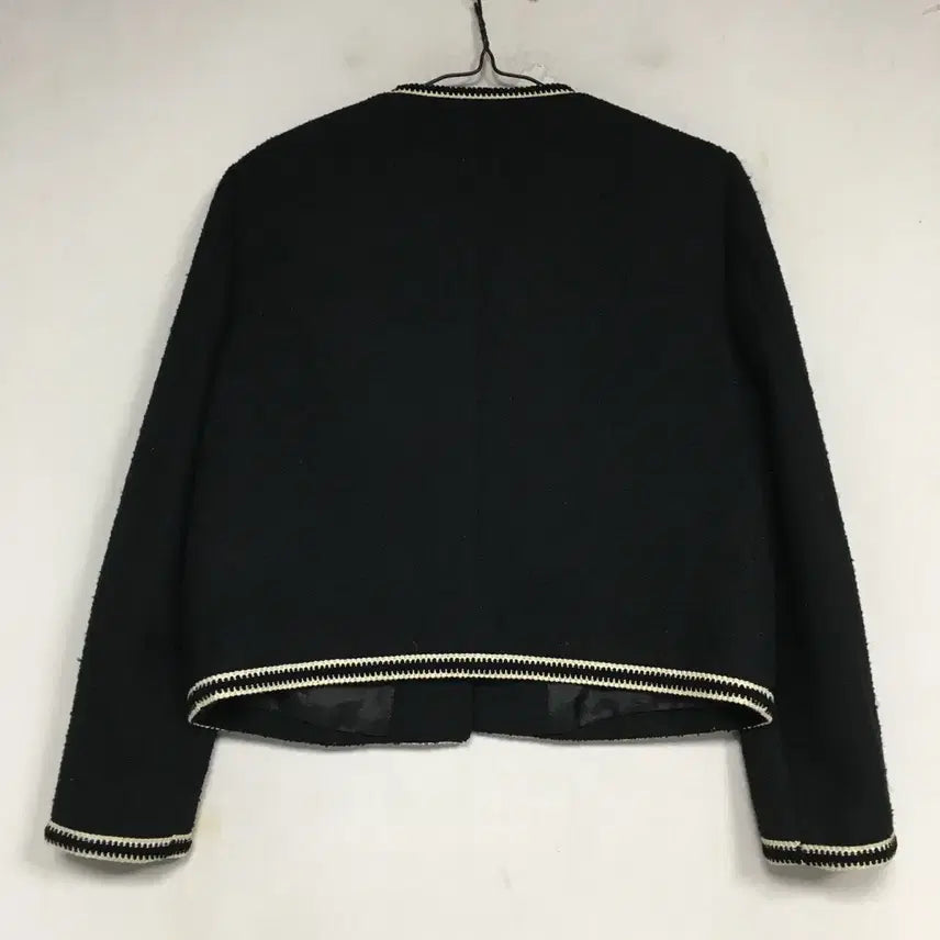 [BUNJANG] MOJO.S.FENE Black Tweed Crop Jacket 55 / 모조에스핀 블랙 트위드 크롭 자켓 55