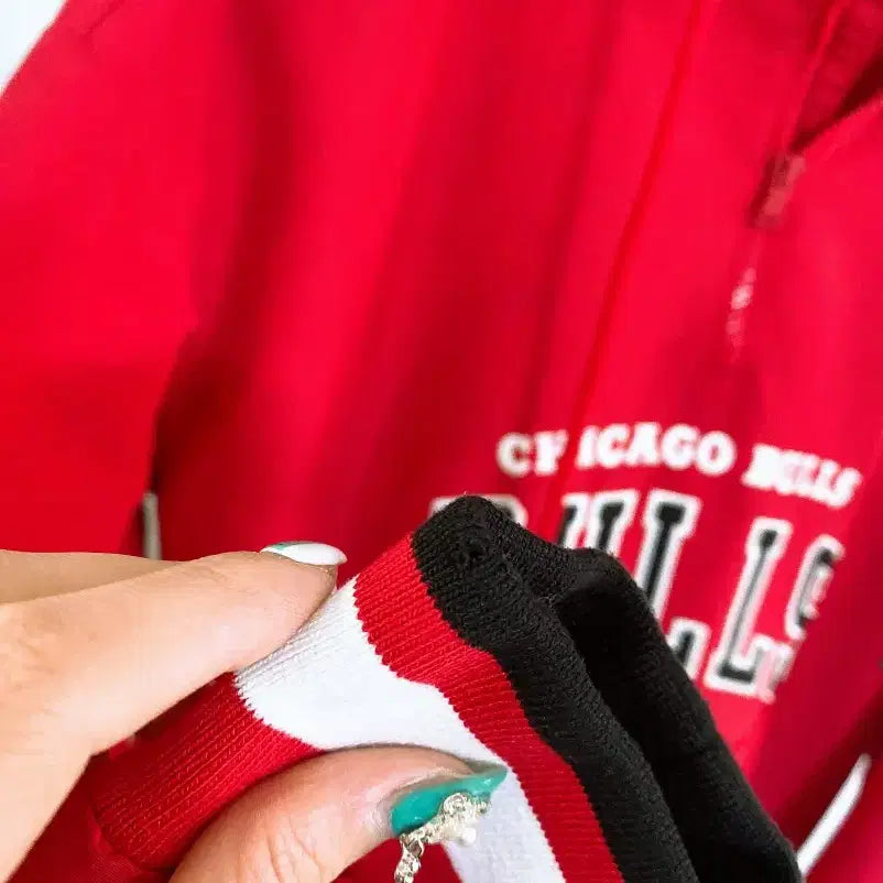 [BUNJANG] Mong Vintage Chicago Bulls Anorak Half Zip Hoodie (M) / 몽빈티지(M)시카고불스남자아노락반집업후드티
