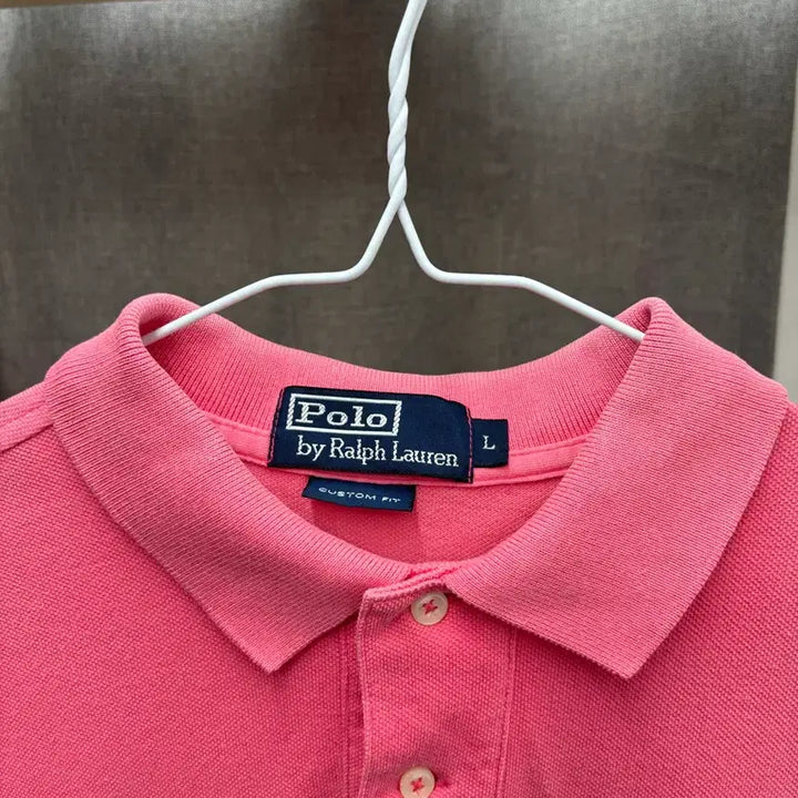 [BUNJANG] Polo Ralph Lauren Pink Polo Shirt L / 폴로 랄프로렌 핑크색 카라티 L