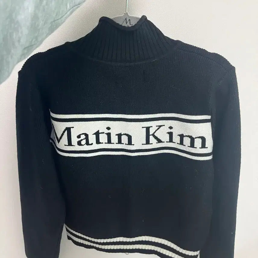 [BUNJANG] Matinkim Stripe Cardigan Black S / 마뗑킴 스트라이프 가디건 블랙 S