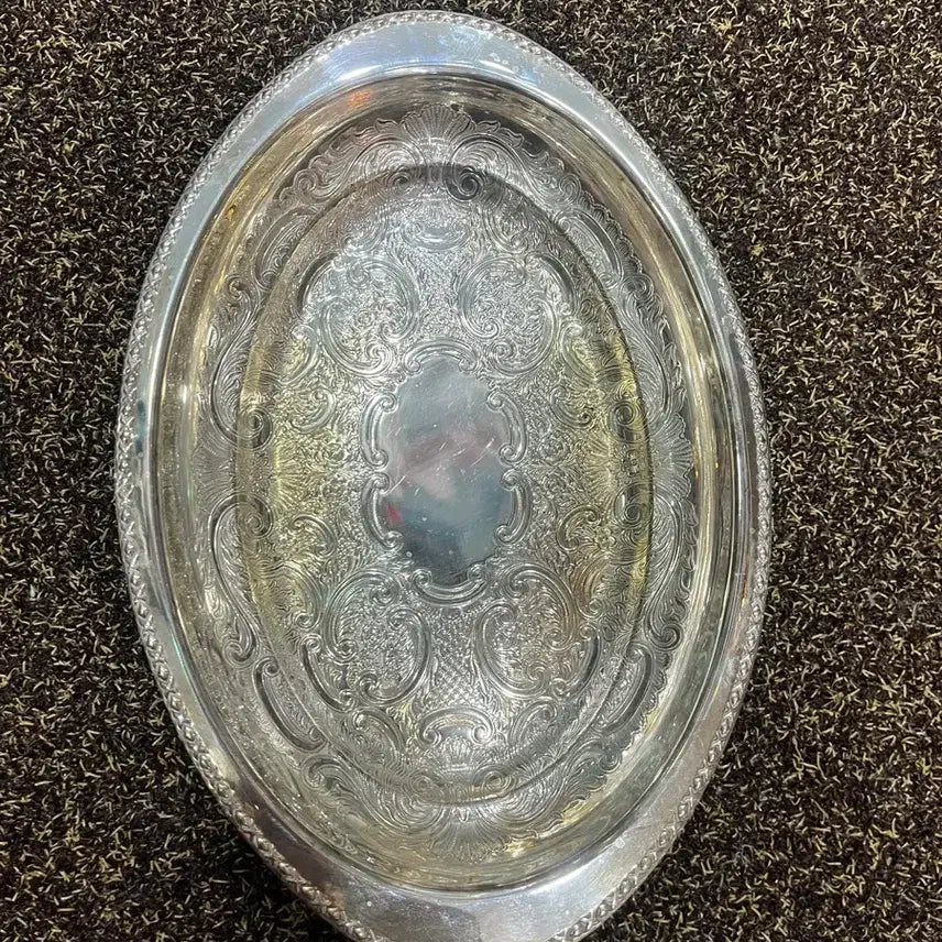 [BUNJANG] Antique Silver Plated Bowl / 앤틱 실버플레이 티드 보울