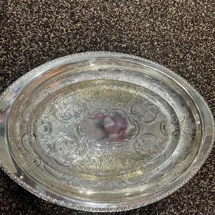 [BUNJANG] Antique Silver Plated Bowl / 앤틱 실버플레이 티드 보울