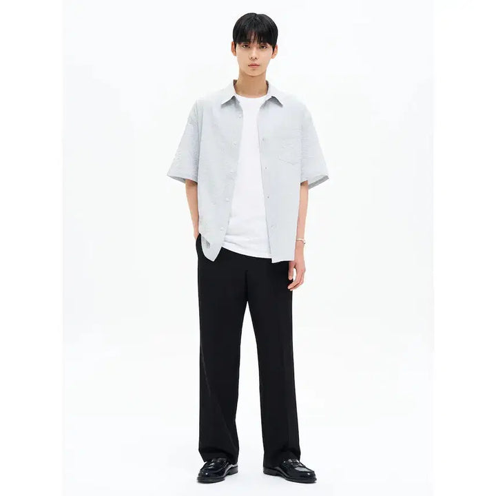 [BUNJANG] Eight Seconds Semi-Wide Daily Slacks Black / [80] 에잇세컨즈 세미와이드 슬랙스 매일슬랙스 블랙