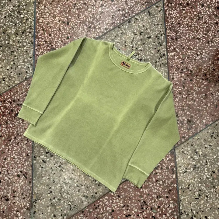 [BUNJANG] Nigel Cabourn Lybro Line Cotton Long Sleeve T-Shirt Light Green XL / 나이젤카본 롱슬리브 (50)