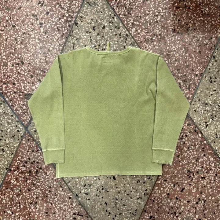 [BUNJANG] Nigel Cabourn Lybro Line Cotton Long Sleeve T-Shirt Light Green XL / 나이젤카본 롱슬리브 (50)