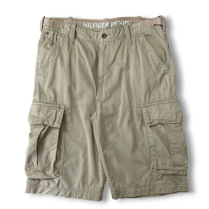 [BUNJANG] Tommy Hilfiger Cargo Half Pants / (34) 타미힐피거 진베이지 카고 하프팬츠