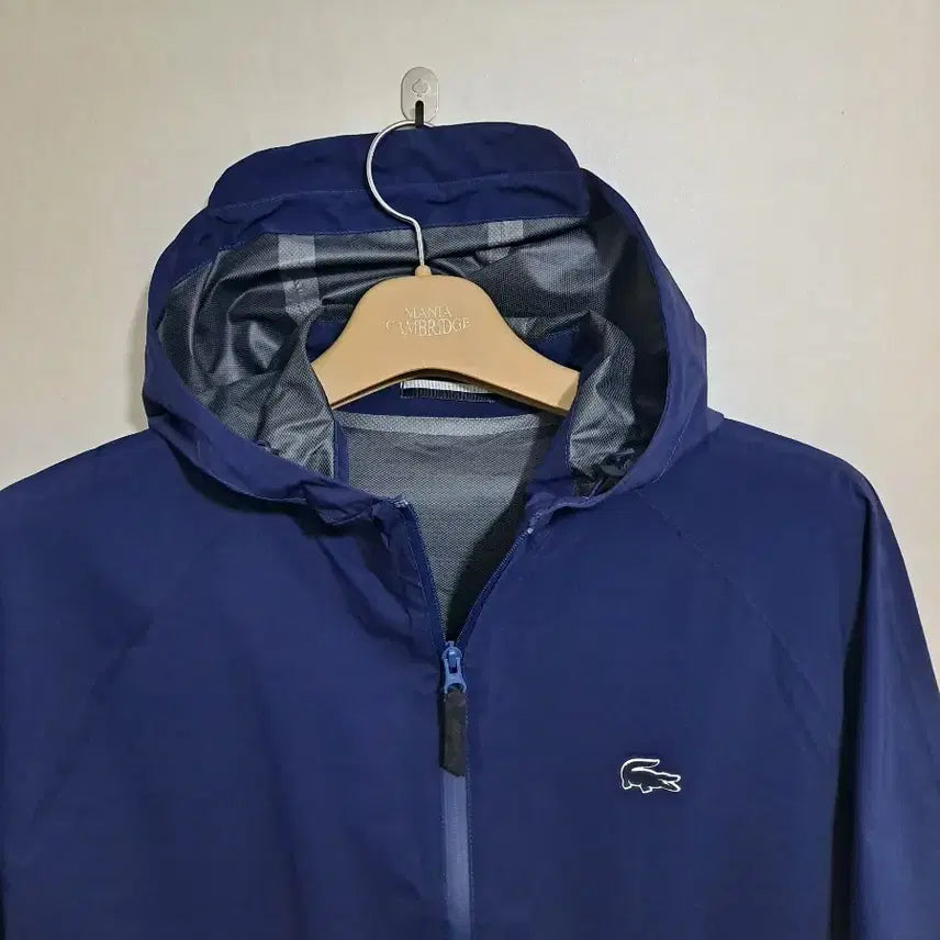 [BUNJANG] Lacoste Blue Windproof Hooded Windbreaker Jacket Size 100 / 라코스테 블루 방풍,방스 후드 바람막이 100사이즈