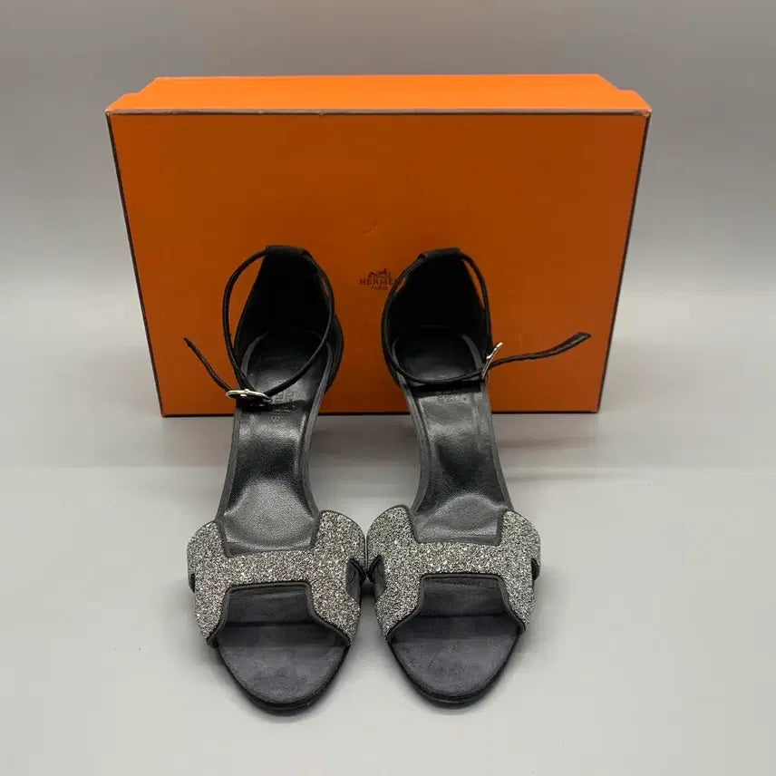 [BUNJANG] Hermes Strap Heel Pumps Sandals Size 38 / 267001592 에르메스 펌프스 스트랩 힐 샌들 38사이즈