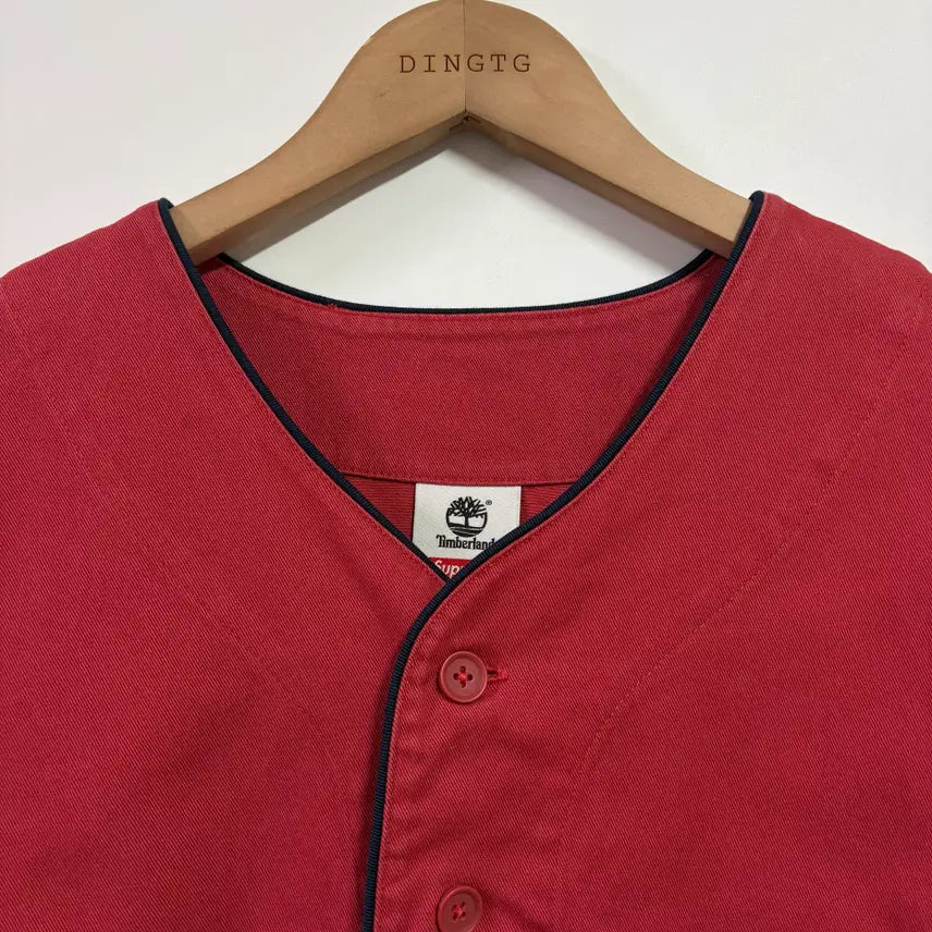 [BUNJANG] Supreme x Timberland 23SS Baseball Jersey Shirt / [M] 슈프림 x 팀버랜드 23ss 베이스볼 져지 셔츠