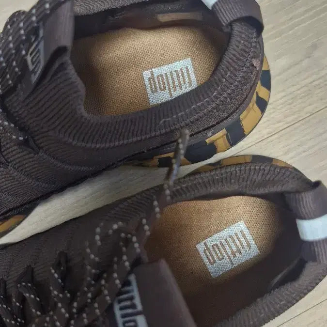 [BUNJANG] Fitflop Knit Slip-On Sneakers Brown / 핏플랍(225~230) 니트 슬립온 스니커즈  브라운