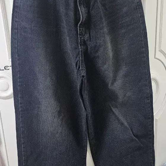 [BUNJANG] DAARON Black Denim Wide Pants / DAARON 블랙 데님 와이드 팬츠