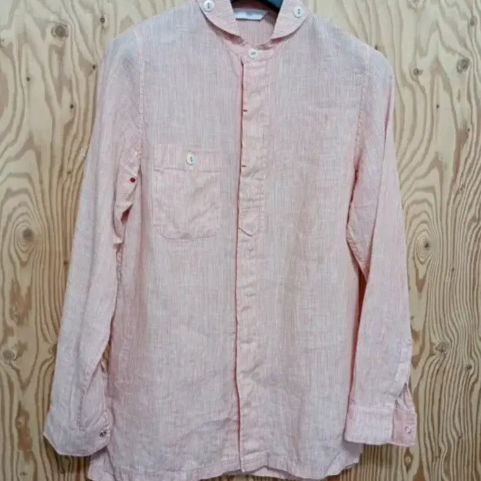 [BUNJANG] Dorgas New York Linen Stripe Shirt Size 55 / Dorgas뉴욕 린넨 스트라이프 셔츠 55