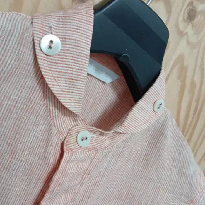 [BUNJANG] Dorgas New York Linen Stripe Shirt Size 55 / Dorgas뉴욕 린넨 스트라이프 셔츠 55
