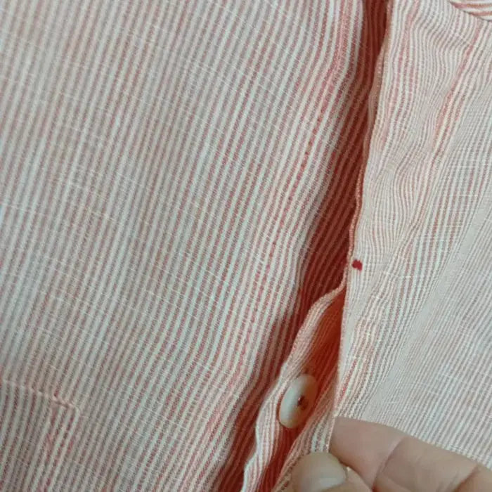 [BUNJANG] Dorgas New York Linen Stripe Shirt Size 55 / Dorgas뉴욕 린넨 스트라이프 셔츠 55
