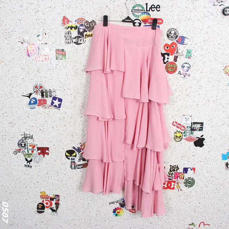 [SOLD OUT] 여성S / 기네스 캉캉 연핑크 스커트PK 37-104