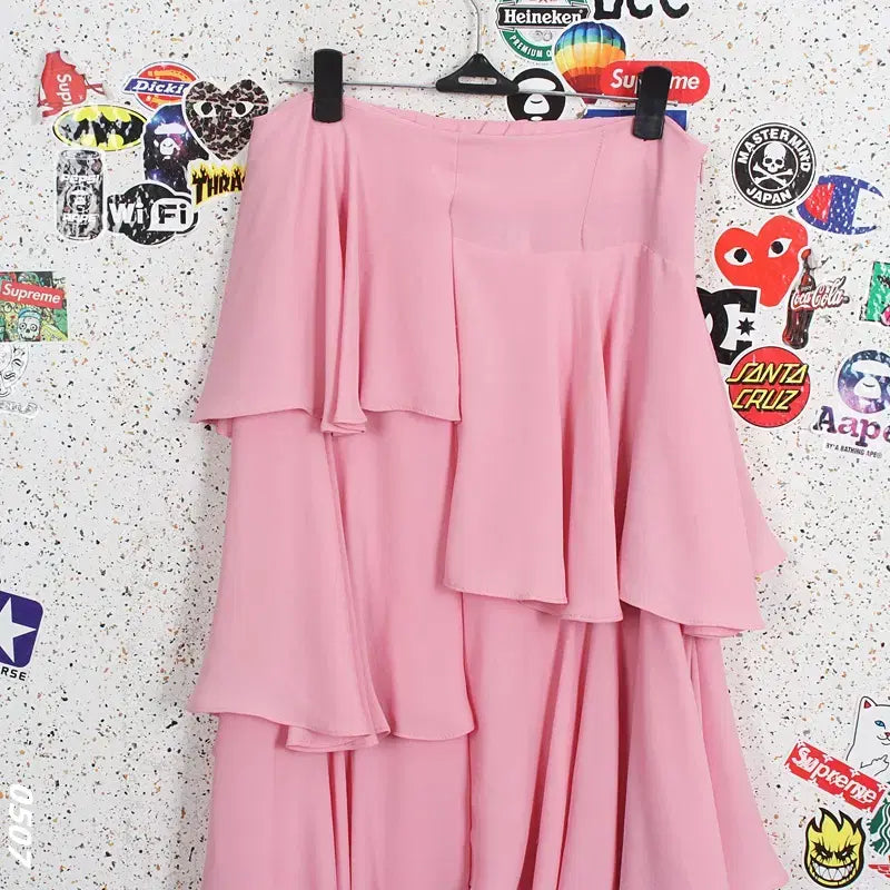 [SOLD OUT] 여성S / 기네스 캉캉 연핑크 스커트PK 37-104