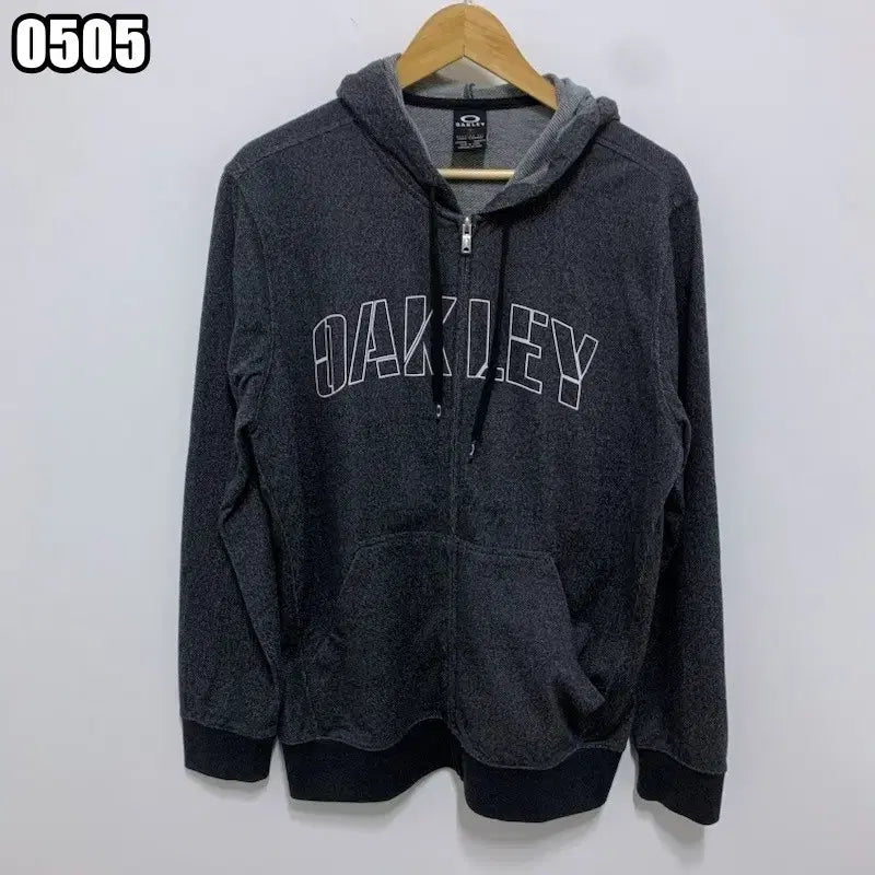 [BUNJANG] Oakley Big Logo Embroidered Hoodie Zip-up / M 오클리 빅로고 자수 후드집업