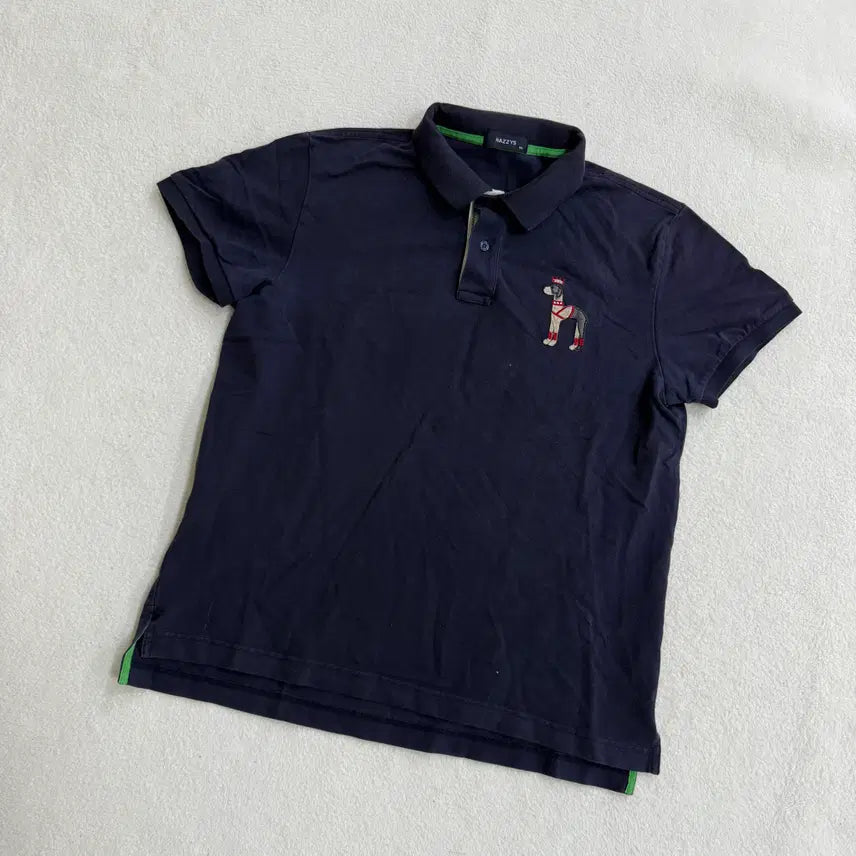 [BUNJANG] Hazzys Collar Short Sleeve T-Shirt / 105 헤지스 카라 반팔 티셔츠 0427T