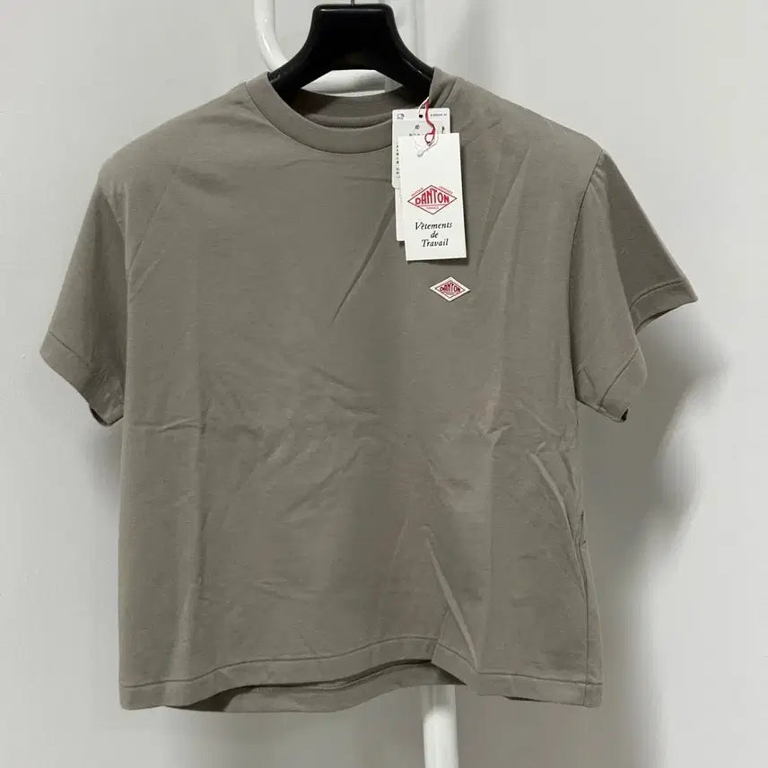 [BUNJANG] DANTON Short Sleeve T-Shirt Dark Beige / [M] 단톤 반팔티셔츠 다크베이지