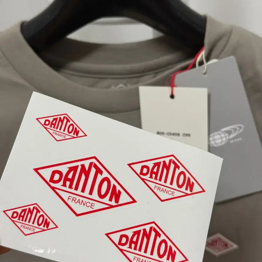 [BUNJANG] DANTON Short Sleeve T-Shirt Dark Beige / [M] 단톤 반팔티셔츠 다크베이지