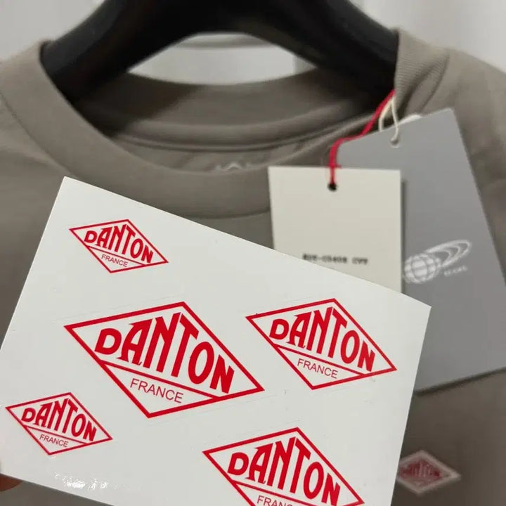 [BUNJANG] DANTON Short Sleeve T-Shirt Dark Beige / [M] 단톤 반팔티셔츠 다크베이지